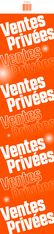 Logistipack - Affiche VENTES PRIVÉES - 86 x 20 cm