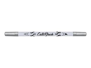 Online Calli.Brush - Stylo pinceau à double embout - argent