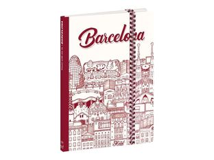 Quo Vadis Doctor Paper - Carnet de notes à élastique 10 x 15 cm - ligné - Barcelone