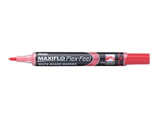 Pentel MAXIFLO FLEX FEEL - Marqueur effaçable - pointe ogive - rouge