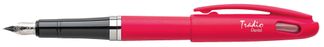 Pentel Tradio Fluo - Stylo plume - encre bleue - corps rose