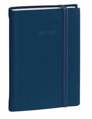 Quo Vadis - Agenda année scolaire - 2026-2027 - Eurotextagenda - Journalier - Multilingue - Silk - Bleu - 12 mois de août à juillet - 12x17 cm