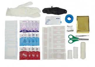 CLINIX - Kit 15 produits pour armoire à pharmacie avec éthylotest