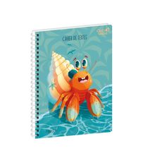 Cahier de textes spiralé Marguy - 15 x 21 cm - crocodile - Quo Vadis