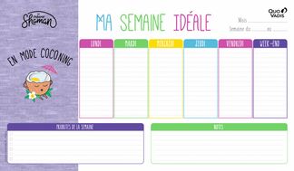 Quo Vadis Shaman - Sous-main papier - 25 x 43 cm - 55 feuilles