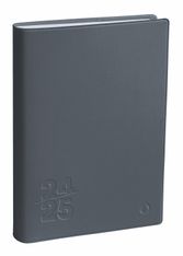 Agenda Touch - 1 semaine sur 2 pages - 16 x 24 cm - gris anthracite - Quo Vadis