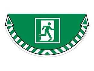 CEP Take Care - Sticker de signalisation : sortie de secours - vert