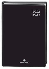 Agenda Gomme noir - 1 jour par page - 12 x 17 cm - Exclusivité Bureau Vallée - Oberthur