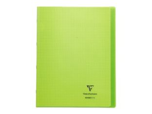 Clairefontaine Koverbook - Cahier polypro 24 x 32 cm - 48 pages - petits carreaux (5x5 mm) - vert