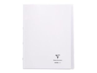 Clairefontaine Koverbook - Cahier polypro 24 x 32 cm - 48 pages - petits carreaux (5x5 mm) - transparent