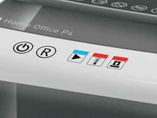 Leitz IQ Slim Home Office P4 - destructeur de documents coupe croisée - 10 feuilles - Corbeille 23 litres