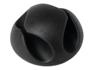 DURABLE CAVOLINE CLIP 1 - boite de 6 clips adhésif pour 2 câbles jusqu'à 5mm de diamètre - graphite