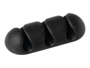 DURABLE CAVOLINE CLIP 1 - boite de 2 clips adhésif pour 3 câbles jusqu'à 5mm de diamètre - graphite
