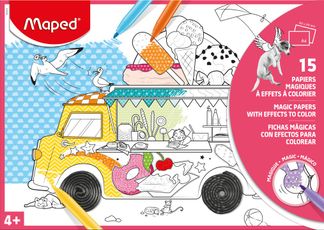 Maped - 15 papiers magiques à colorier