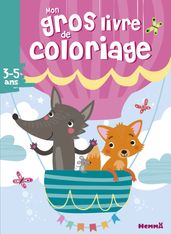 Mon gros livre de coloriage - renard et loup