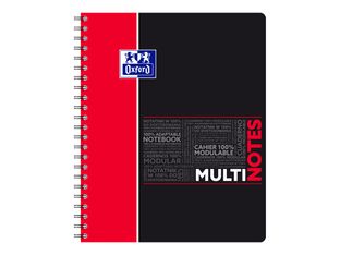 Oxford Etudiants - Cahier Multinotes A4+ (24 x 29,7 cm) - 160 pages - petits carreaux (5x5 mm) - avec 3 intercalaires repositionnables