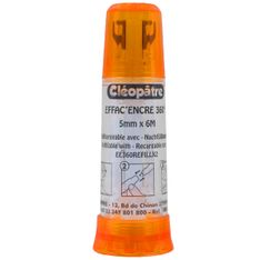 Cléopâtre - Ruban correcteur rechargeable Effac'encre - 5 mm x 6 m