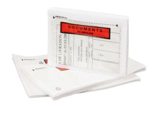 100 pochettes porte documents "ci-inclus" - 16,5 x 22,8 cm