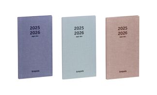 Agenda de poche Raw 16 mois - 1 semaine sur 2 pages - 9 x 16 cm - 3 couleurs disponibles - Brepols