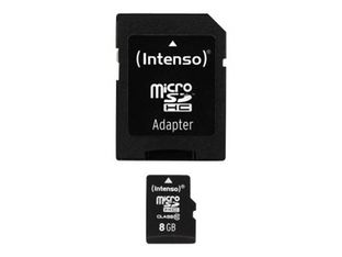 Intenso - carte mémoire 8 Go - Class 10 - micro SDHC