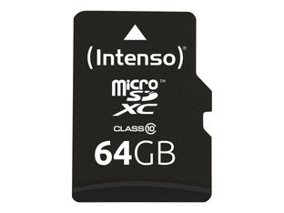 Intenso - carte mémoire 64 Go - Class 10 - micro SDXC