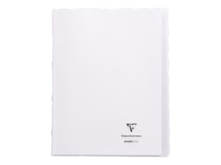 Clairefontaine Koverbook - Cahier polypro 24 x 32 cm - 96 pages - petits carreaux (5x5 mm) - transparent