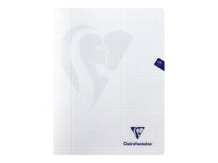 Clairefontaine Mimesys - Cahier polypro 24 x 32 cm - 96 pages - petits carreaux (5x5 mm) avec marge - disponible dans différentes couleurs