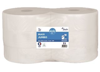 Desty - Papel Higiénico Maxi Jumbo - 1900 hojas - 6 rollos