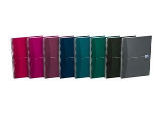 Oxford Office Essentials - Cahier A4 (21x29,7 cm) - 100 pages - grands carreaux (Seyes) - disponible dans différentes couleurs