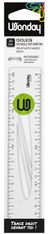 Wonday - Règle 20 cm (double décimètre) - transparente