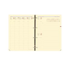 Recharge pour organiseur Timer 29 Prestige - 1 semaine sur 2 pages - 21 x 29,7 cm - papier ivoire - Quo Vadis