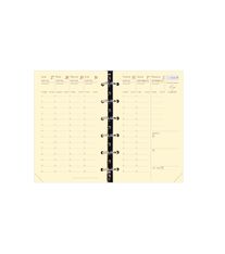 Recharge pour organiseur Timer 14 Prestige - 1 semaine sur 2 pages - 8 x 12,5 cm - papier ivoire - Quo Vadis
