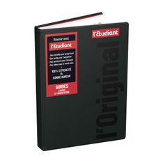 L'ETUDIANT ORIGINAL NOIR Agenda Scolaire - 15x21cm - Noir - Hamelin