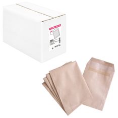 La Couronne - 250 Pochettes kraft - C4 229 x 324 mm - 90 gr - sans fenêtre - autocollant