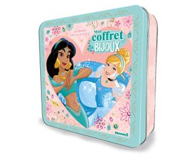 Disney Princesses - Coffret métal Disney - Mon coffret bijoux - Coffret coloriage et activités - Dès 5 ans
