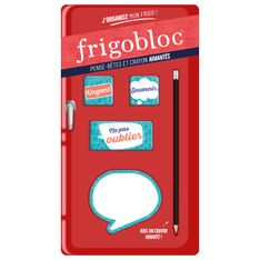 FRIGOBLOC - PENSE-BÊTES ET CRAYON AIMANTÉS