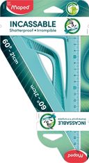 Maped Incassable - Équerre plastique 21 cm - 60° 