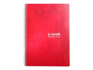 Calligraphe 7000 - Cahier à spirale A4 (21x29,7 cm) - 180 pages - petits carreaux (5x5 mm) - disponibles dans différentes couleurs