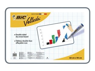 BIC Velleda - Ardoise blanche - 60 x 90 cm - double face