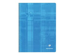 Clairefontaine - Cahier à spirale 24 x 32 cm - 100 pages - petits carreaux (5x5 mm) - disponible dans différentes couleurs