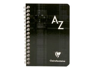 Clairefontaine - Répertoire à spirale 9,5 x 14 cm - 100 pages - petits carreaux (5x5 mm) - disponible dans différentes couleurs