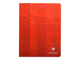 Clairefontaine - Cahier broché 17 x 22 cm - 192 pages - grands carreaux (Seyes) - disponible dans différentes couleurs