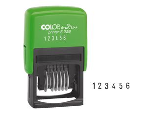 Colop - Tampon Printer Green Line S226 - numéroteur 6 chiffres