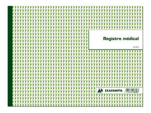 Exacompta - Registre de contrôle médical - 24 x 32 cm