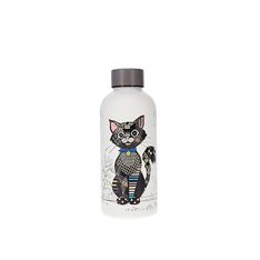 Kiub - Bouteille isotherme chat noir 400ml - Collection kooks