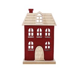 Kiub - Maison feutrine moyenne bordeaux