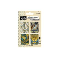 Kiub - Marque pages 8x3x0,2 dybdahl - Art deco magnet