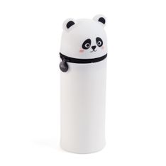 Trousse Panda Back2Fun en silicone - 2‑en‑1 : trousse et pot à crayons - pratique pour l’école et les loisirs créatifs