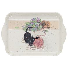 Kiub - Plateau melamine pm bug art chaton pelote
