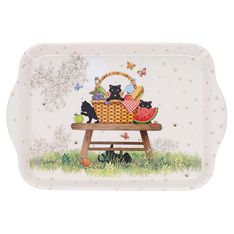 Kiub - Plateau melamine pm bug art chatons pic nic